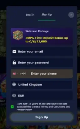 Registrati su Aztec Paradise Casino
